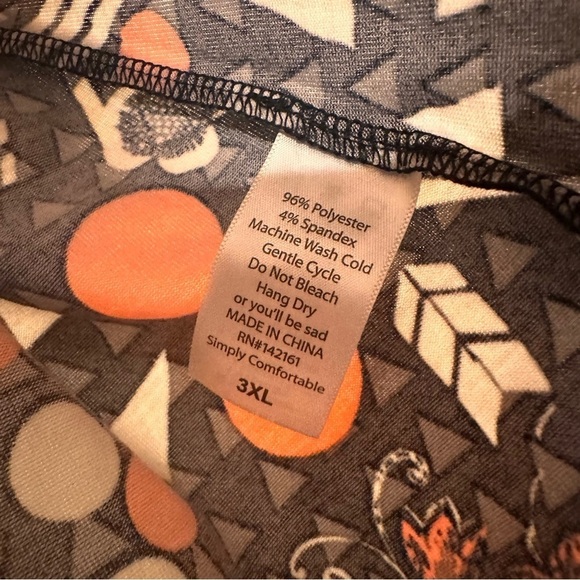 LuLaRoe Madison Pleated Skirt Hidden Pockets Soft Stretch 3XL 24-26 Black Floral - Picture 9 of 16